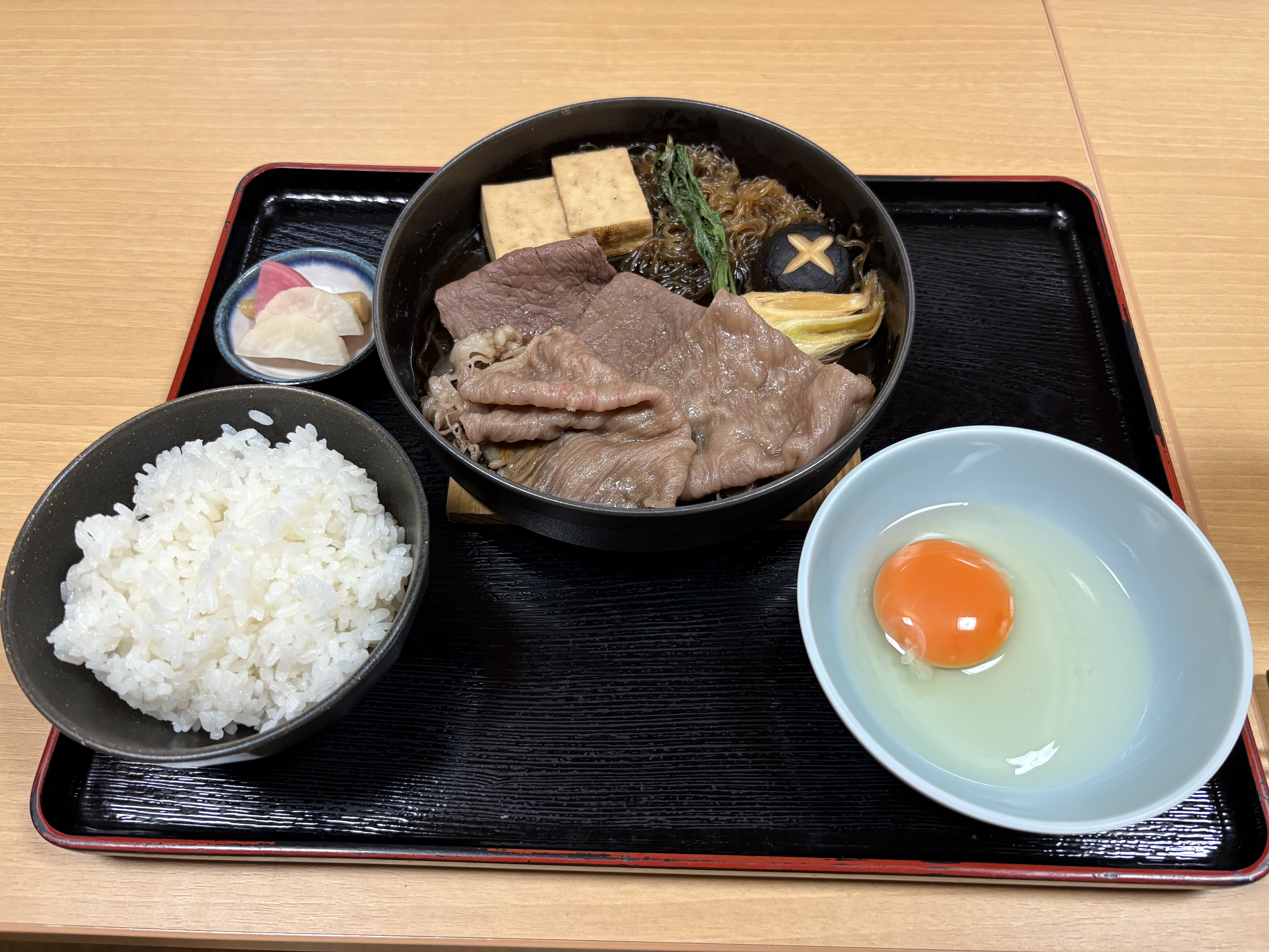 Authentic gyudon beef bowl set